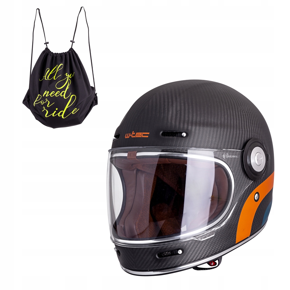 Moto prilba W-TEC V135 Matt Carbon M (57-58)