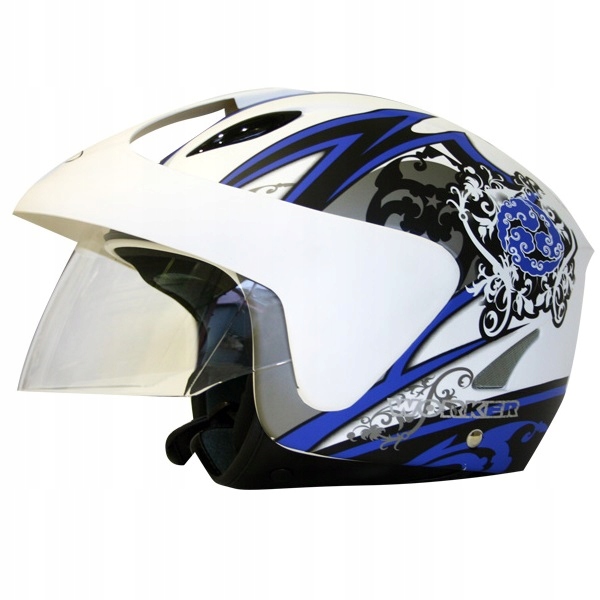 Moto prilba WORKER V520 Farba Biela Veľkosť XS