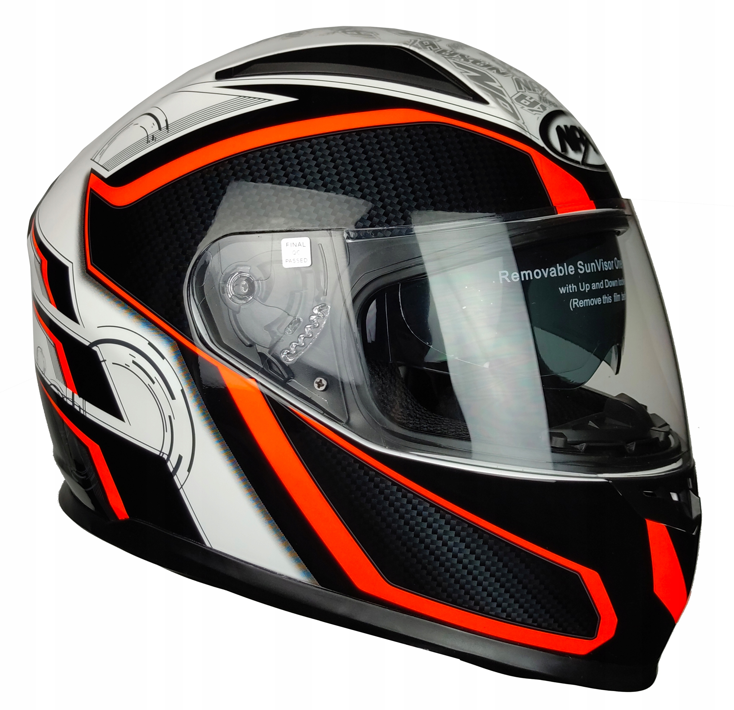 Celotvárová moto prilba NAXA F19. XL