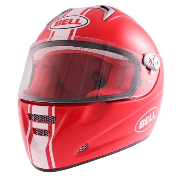Retro moto prilba BELL M5X Daytona Red M
