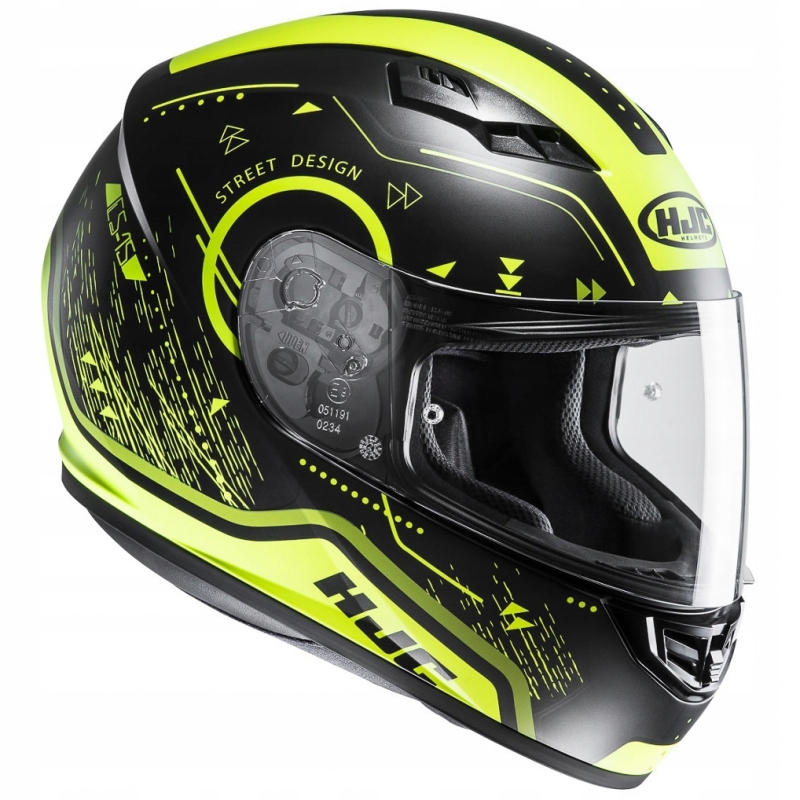 Prilba HJC HJC CS-15 SAFA čierna žltá fluo S.