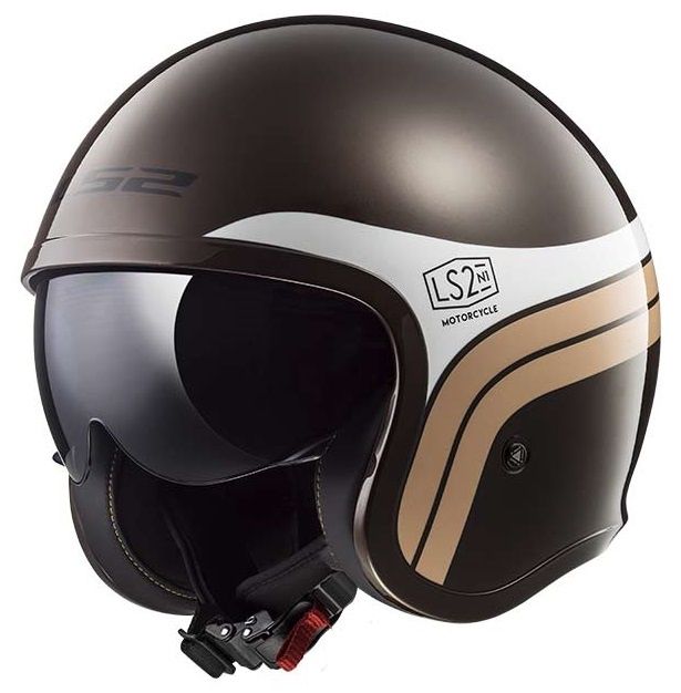 Prilba s otvorenou tvárou LS2 OF599 SPITFIRE SUNRISE BROWN L
