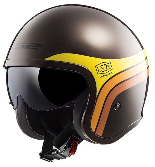 Prilba s otvorenou tvárou LS2 OF599 SPITFIRE SUNRISE BROWN XL