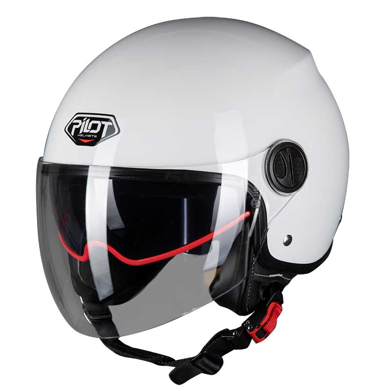 Otvorená prilba PILOT FAZER SV biela, XL