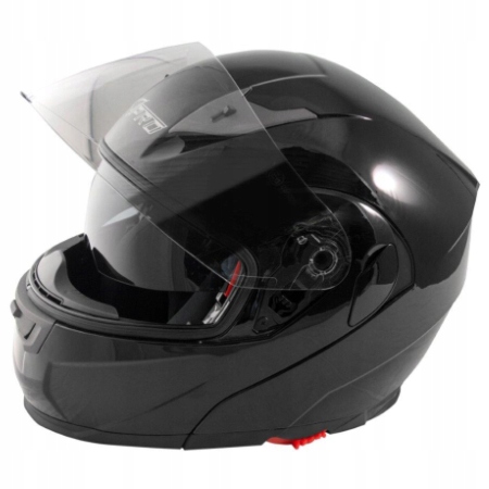 Čeľusťová prilba A-PRO ESCAPE Gloss Black S