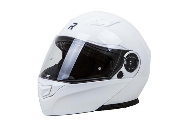 Prilba s reflektorom RHINO HIGHWAY WHITE GLOSS XS + zadarmo