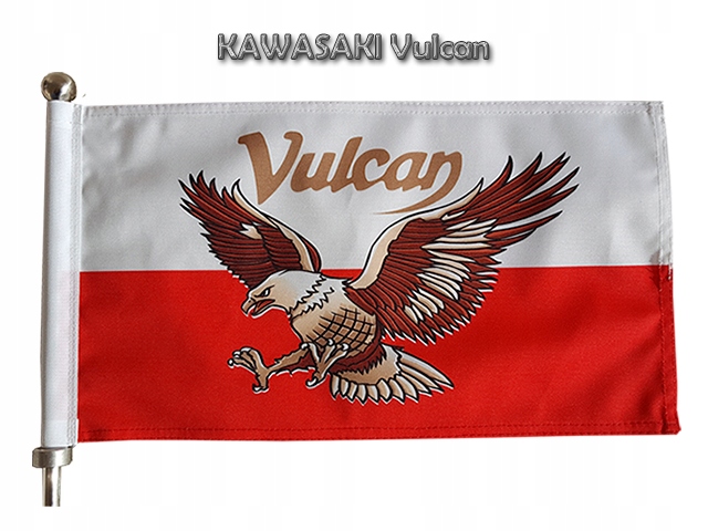 Vlajka Kawasaki Vulcan pre stožiar motocykla
