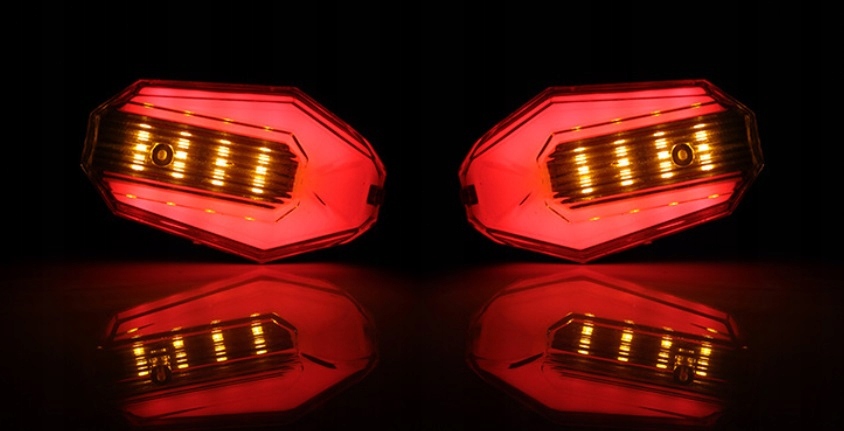 LED smerovky s brzdovým svetlom vzadu 2 ks