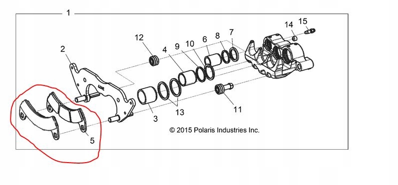 Predné podložky Polaris RZR 2206231 ORIGINÁL 4 ks