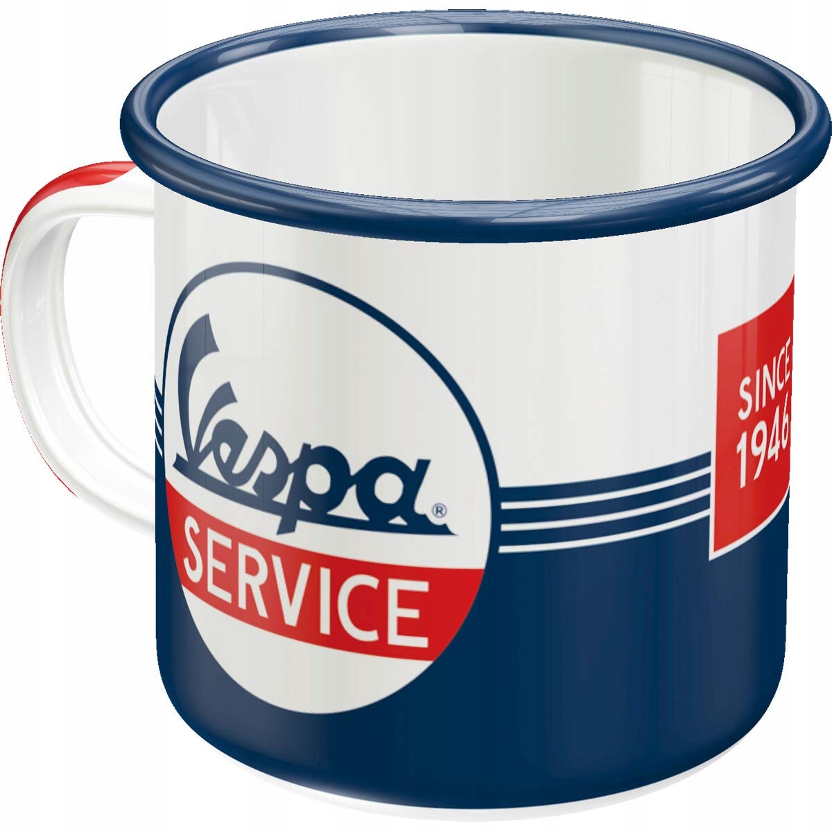 Smaltovaný hrnček Vespa Service ako darček