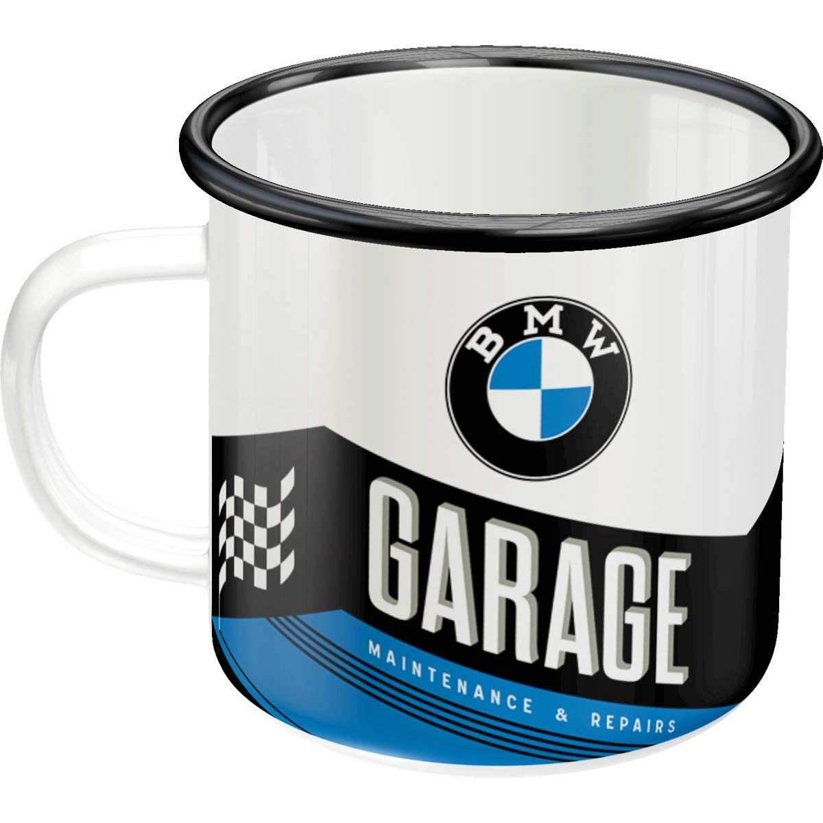 Smaltovaný hrnček BMW Garage
