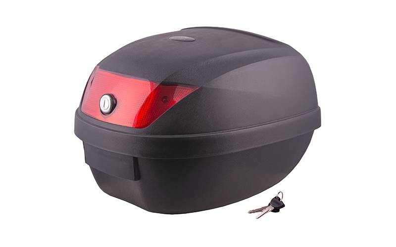 Skrinka MR-807, 28 l, čierna, červená odrazka