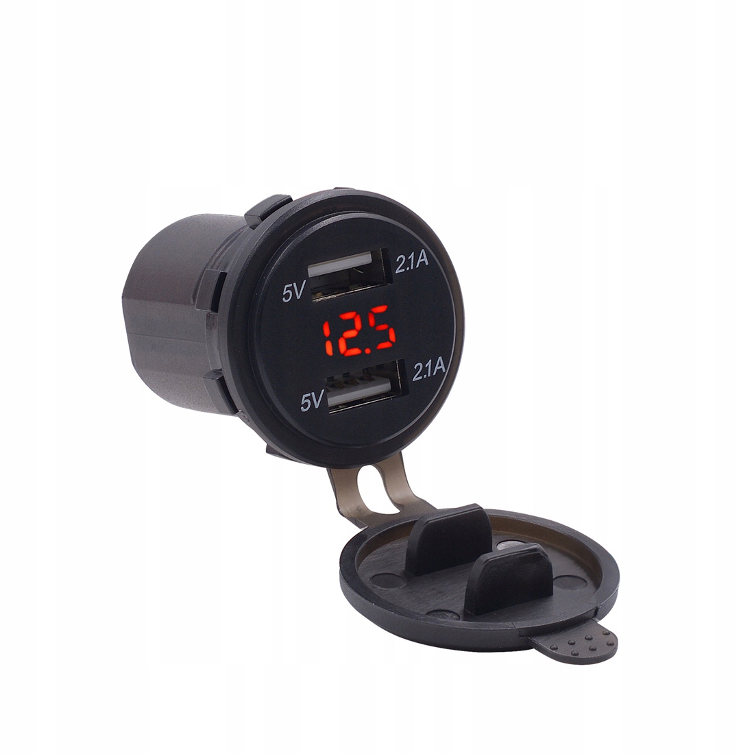 NABÍJAČKA MOTOCYKLOV 2X RÝCHLE NABÍJANIE USB ČIERNE