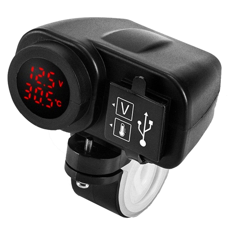 USB NABÍJAČKA 2.1M NAPÁJACÍ MOTOROVÝ TEPLOMER