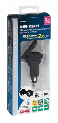 Nabíjačka LAMP Din-Tech 2 porty USB