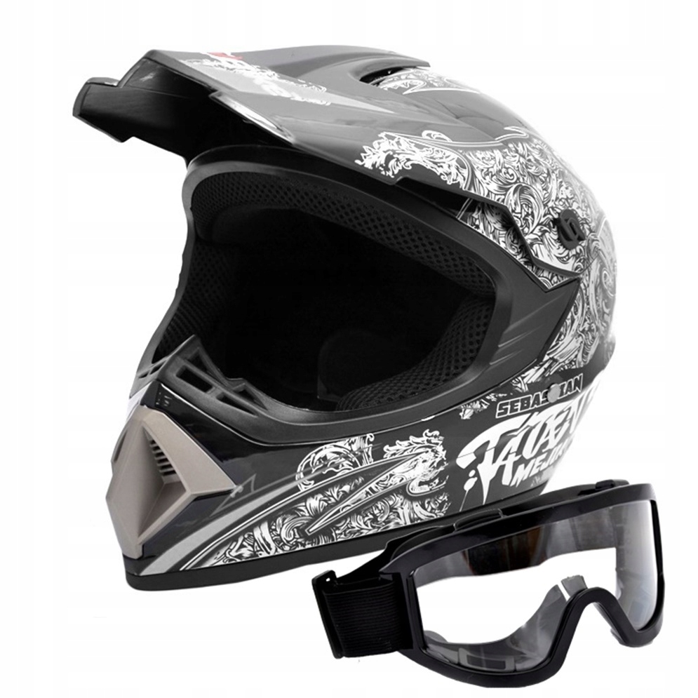 ĽAHKÁ PRILBA NA OKENNÉ OKULIARE PRE ENDURO QUAD ATV M +