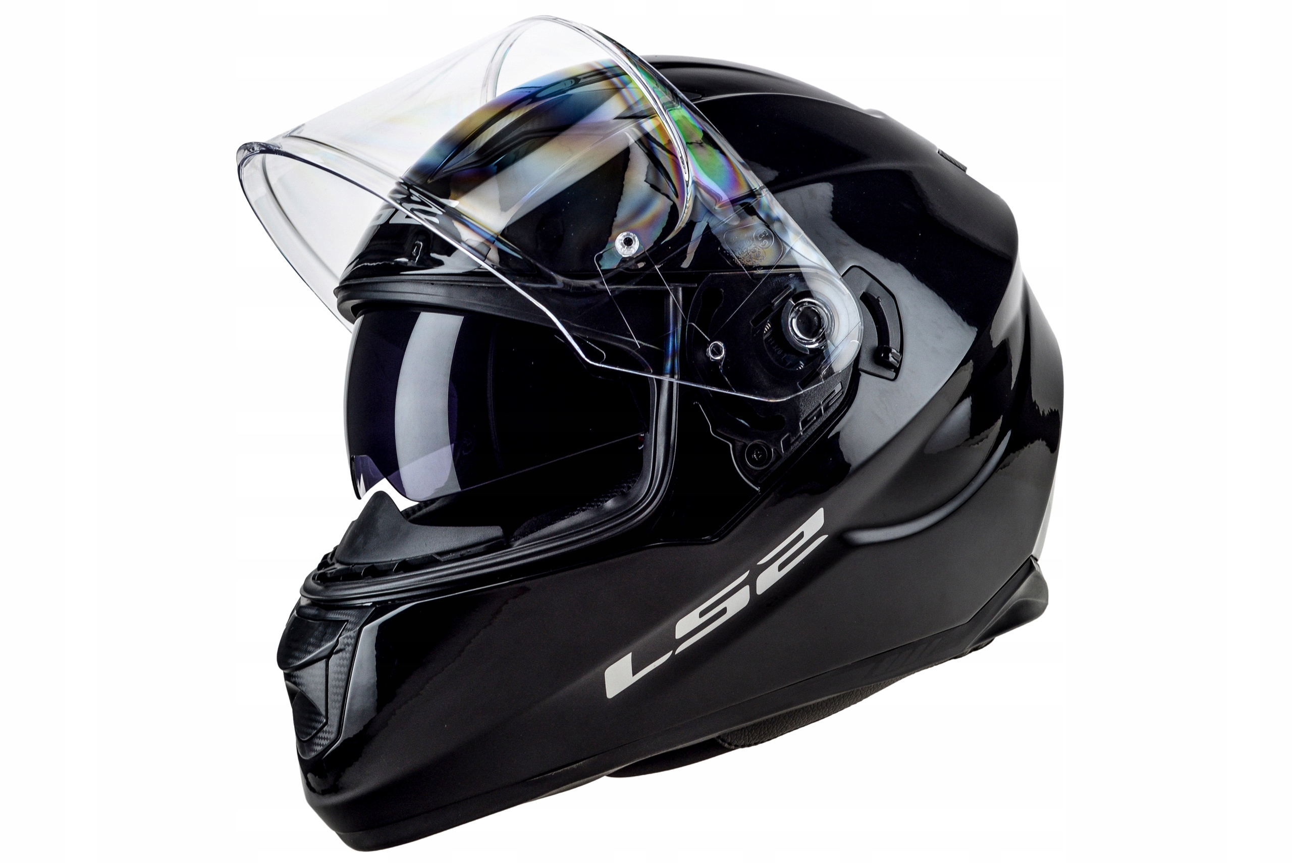 LS2 FF320 STREAM PEVNÁ PRILBA NA MOTOCYKLE ČIERNA L