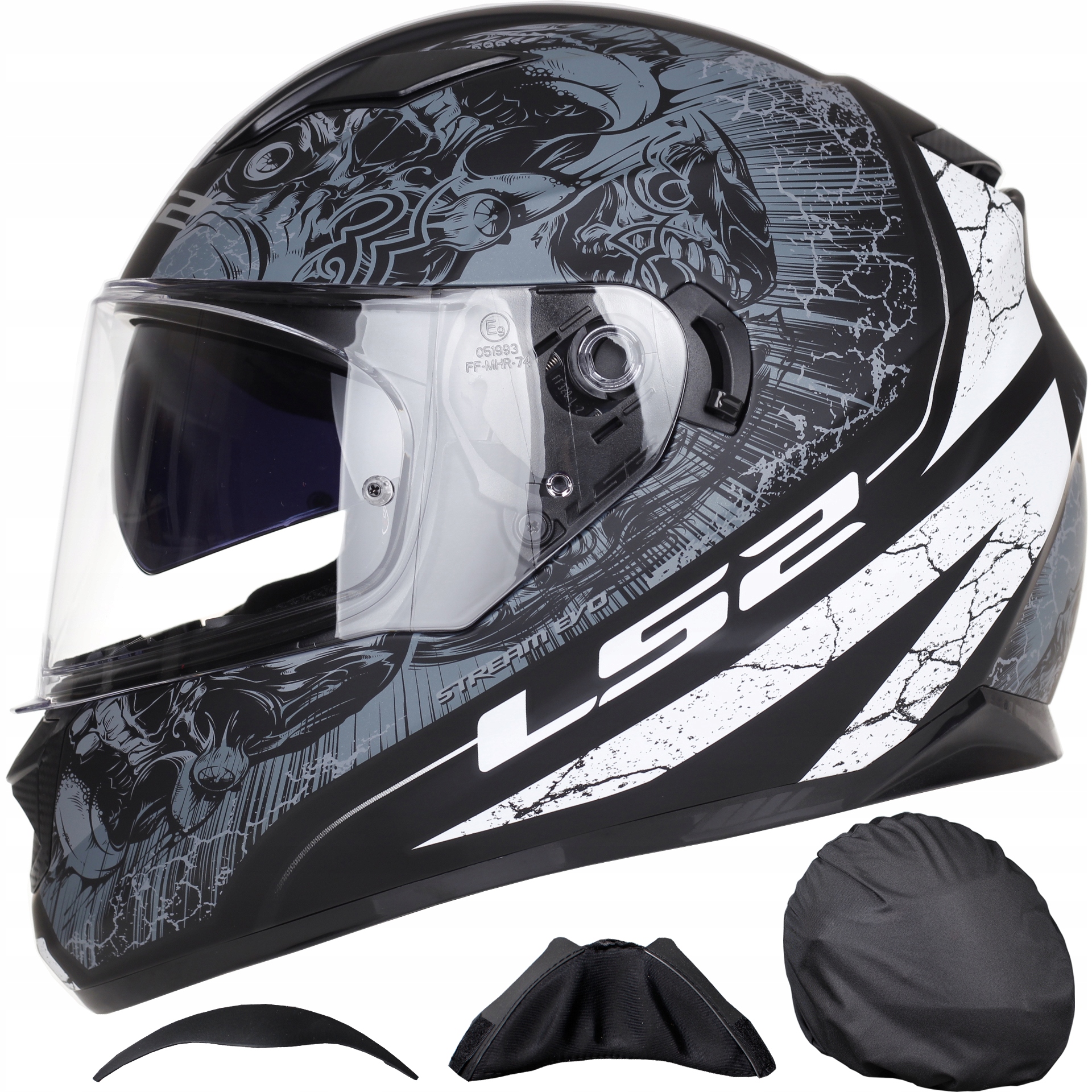 Prilba LS2 FF320 STREAM THRONE Mat Titan MOTOCYKLOVÁ PRILBA