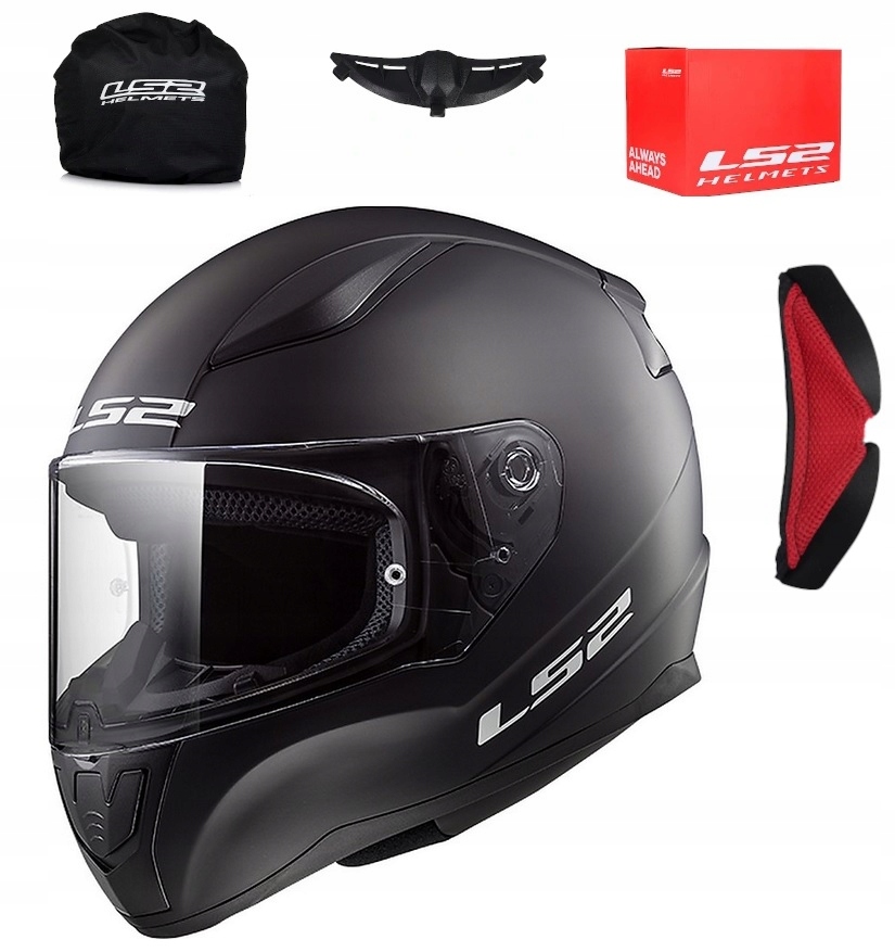 LS2 FF353 RYCHLÁ MOTOCYKLOVÁ PRILBA ČIERNA MAT XXL