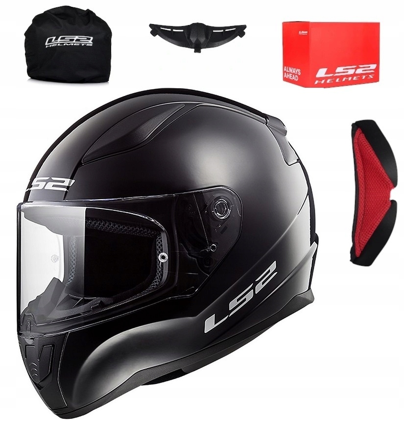 Prilba LS2 FF353 RAPIDOVÁ MOTOCYKLOVÁ PEVNÁ ČIERNA XS