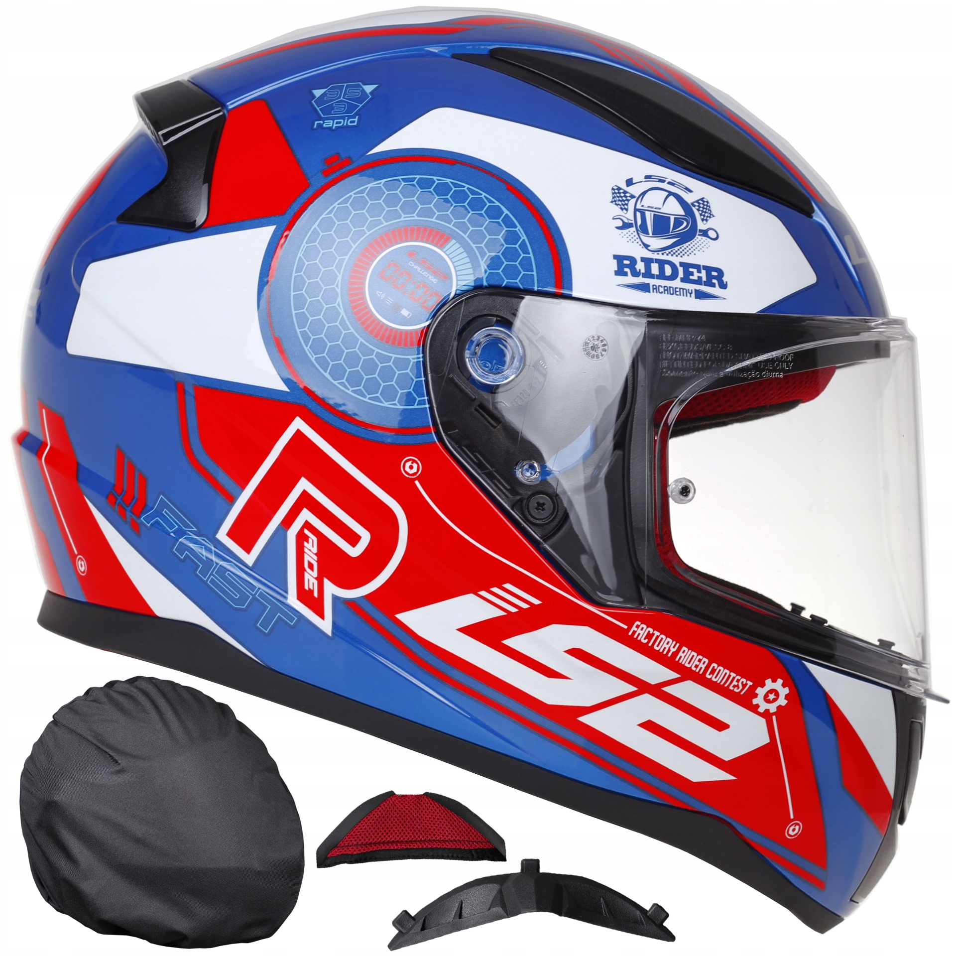 Prilba LS2 FF353 RAPIDOVÁ MOTOCYKLOVÁ STRATUS MODRÁ
