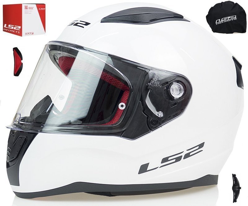 LS2 FF353 RYCHLÁ PRILBA NA MOTOCYKLE biela ZADARMO !!!