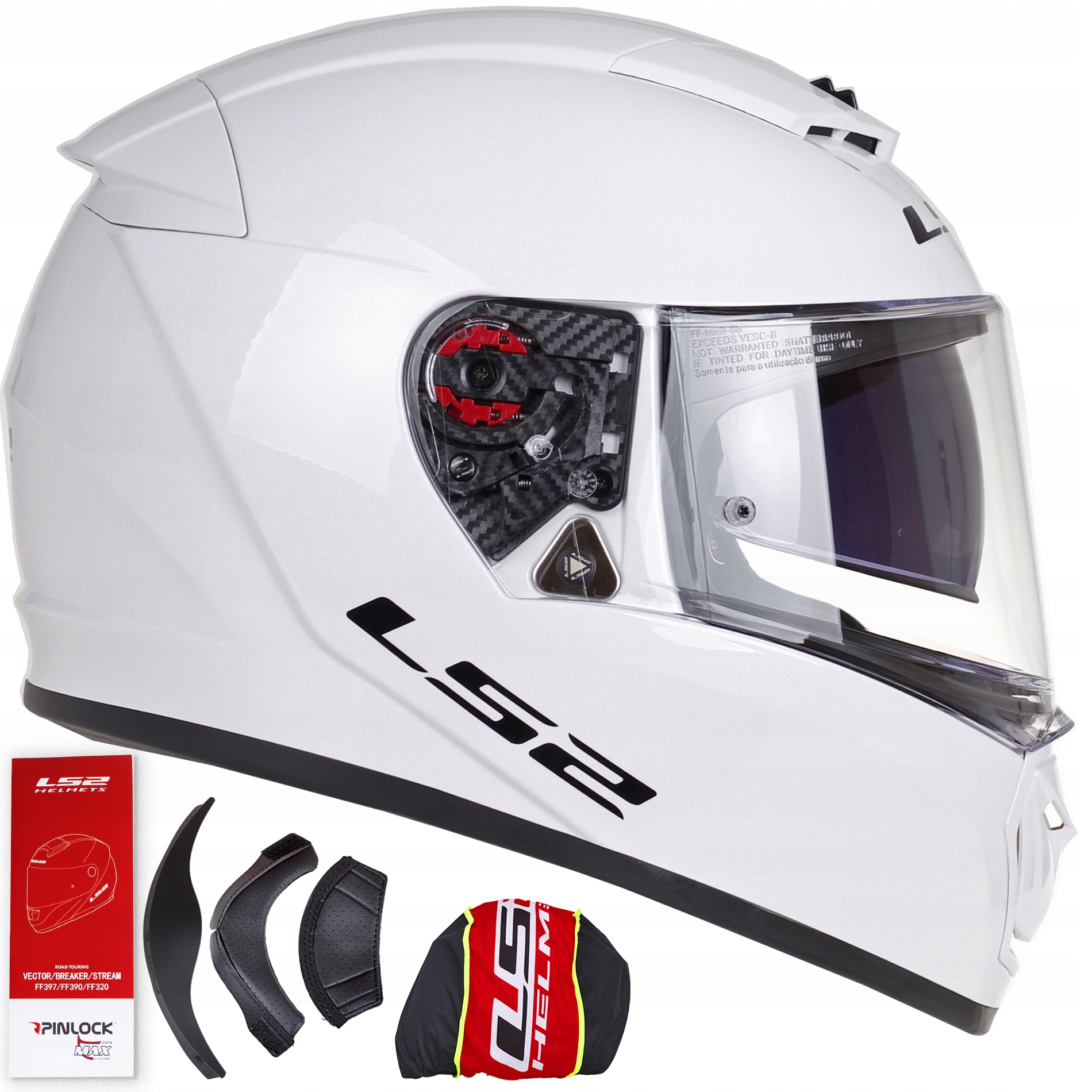 LS2 FF390 BREAKER BIELA MOTOCYKLOVÁ PRILBA ZADARMO