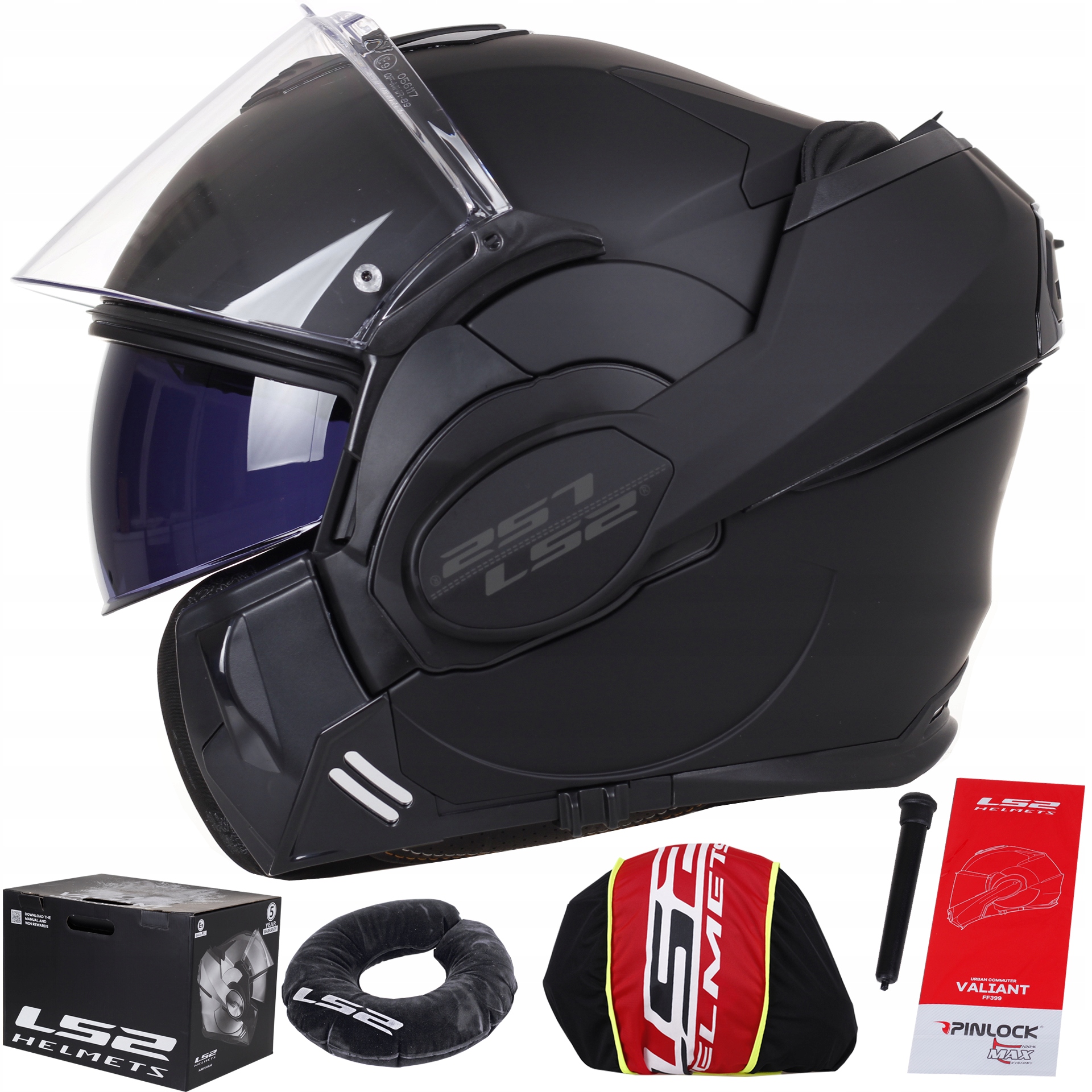 Prilba LS2 FF399 VALIANT NOIR MOON čierna mat