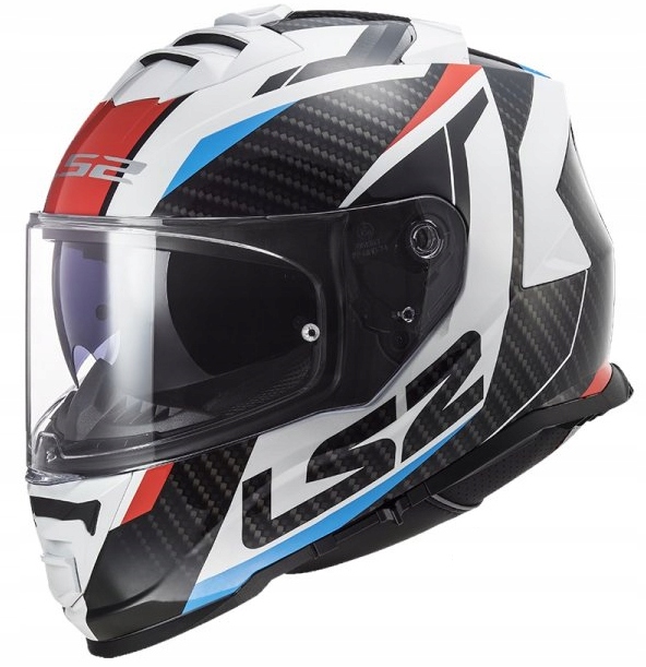 Celotvárová prilba LS2 FF800 STORM RACER RED BLUE L