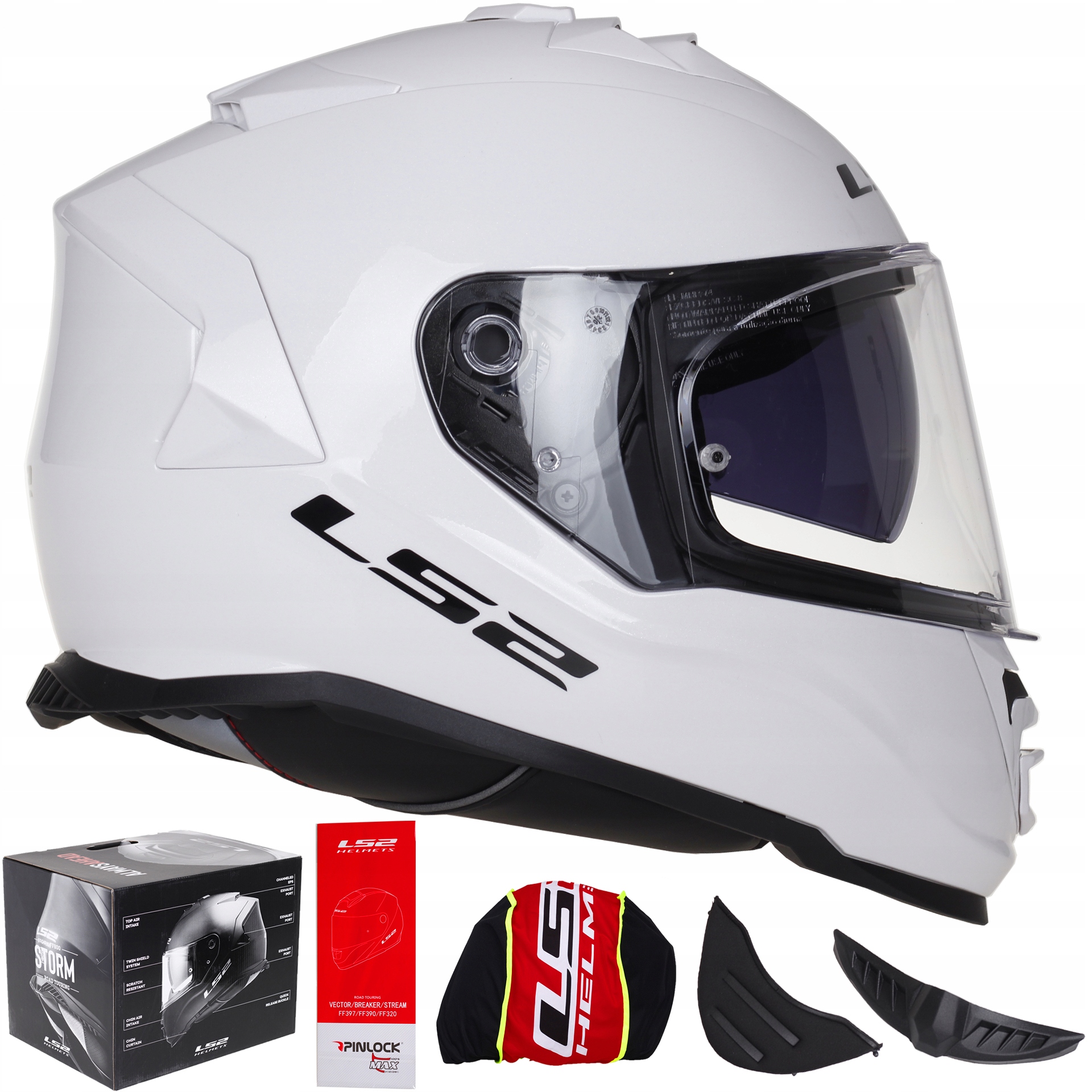 PRILBA LS2 FF800 BIELA INTEGRÁLNA biela
