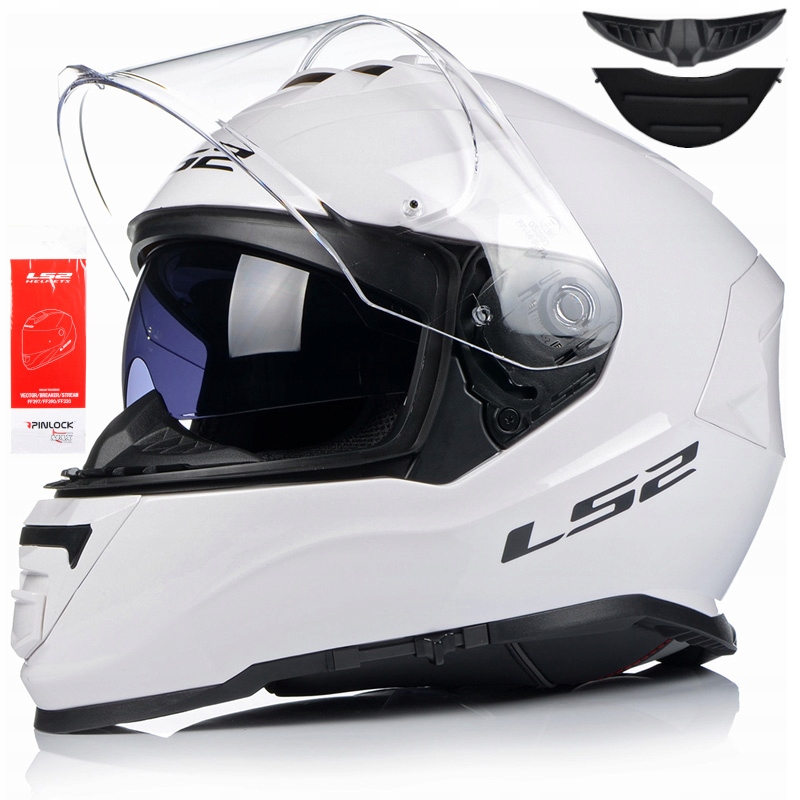 SADA PRILBY LS2 FF800 BIELA BÍLÁ 2XL