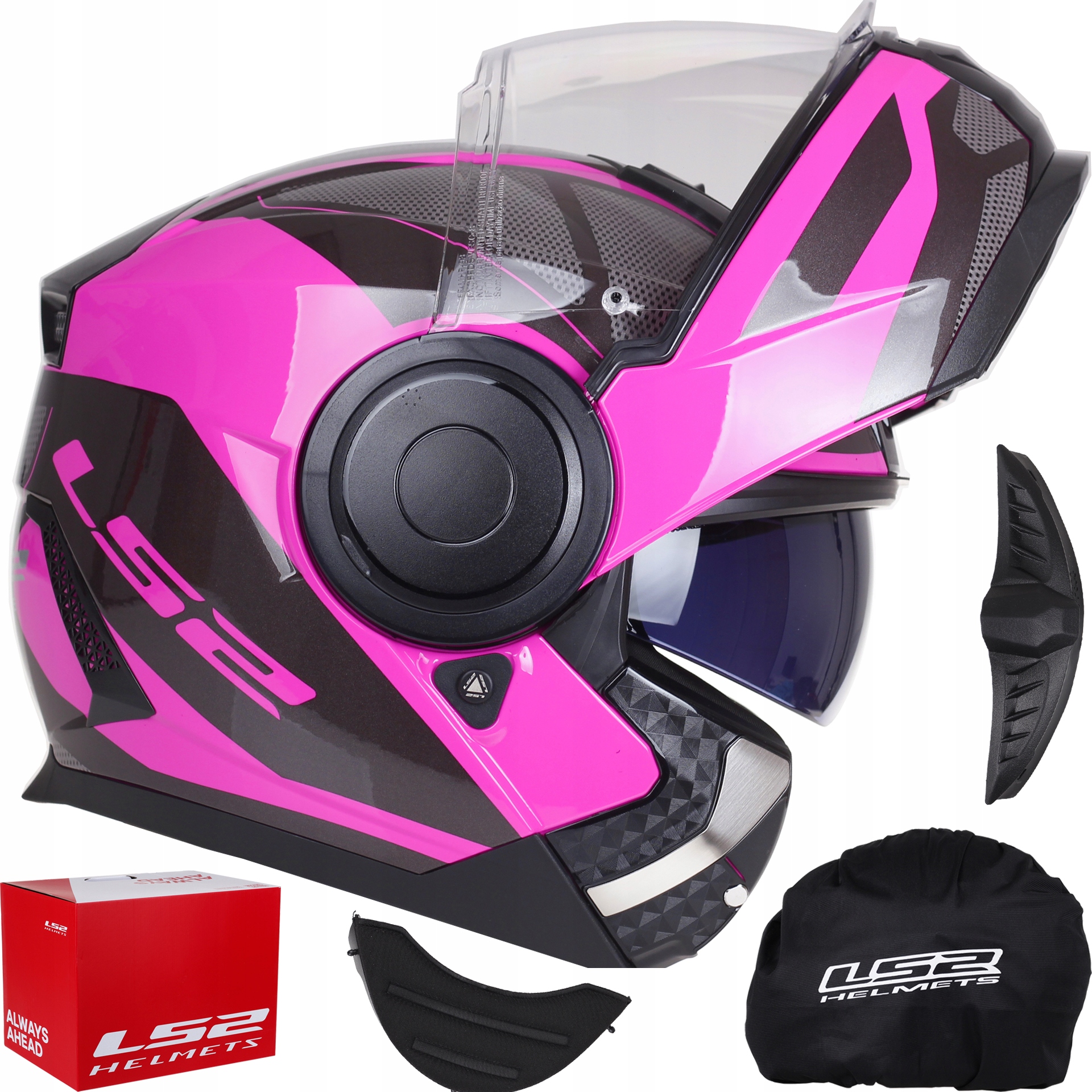 LS2 FF902 SCOPE AXIS BLACK PINK JUMP HELMA