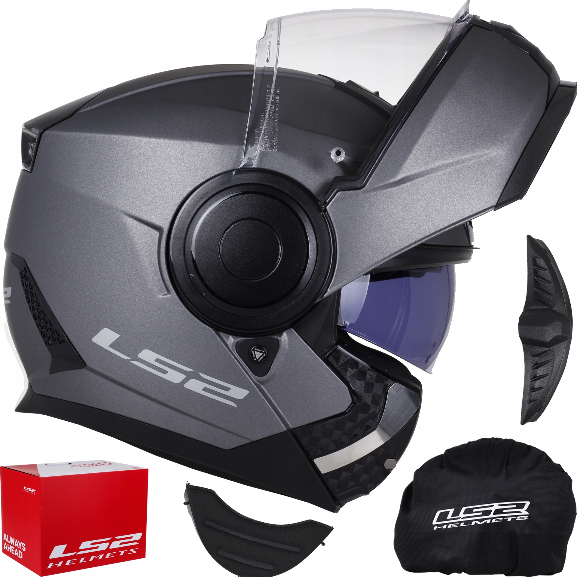 LS2 FF902 SCOPE TITANIUM MATT SPOJNÁ PRILBA