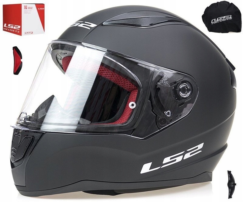 Moto prilba LS2 RAPID FF353 ČIERNA MATNÁ ZADARMO