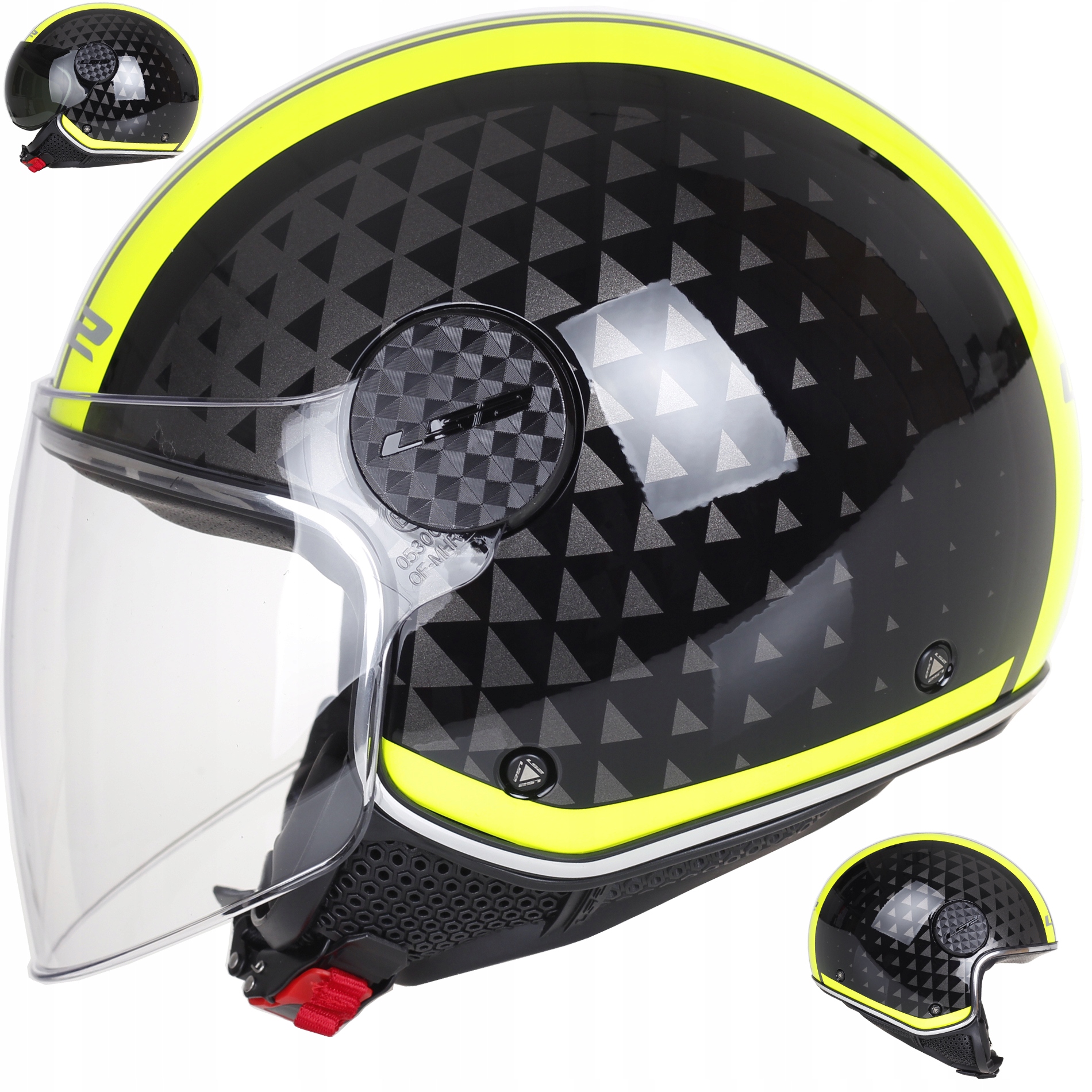 LS2 SPHERE LUX CRUSH fluo OTVORENÁ PRILBA 2 okná
