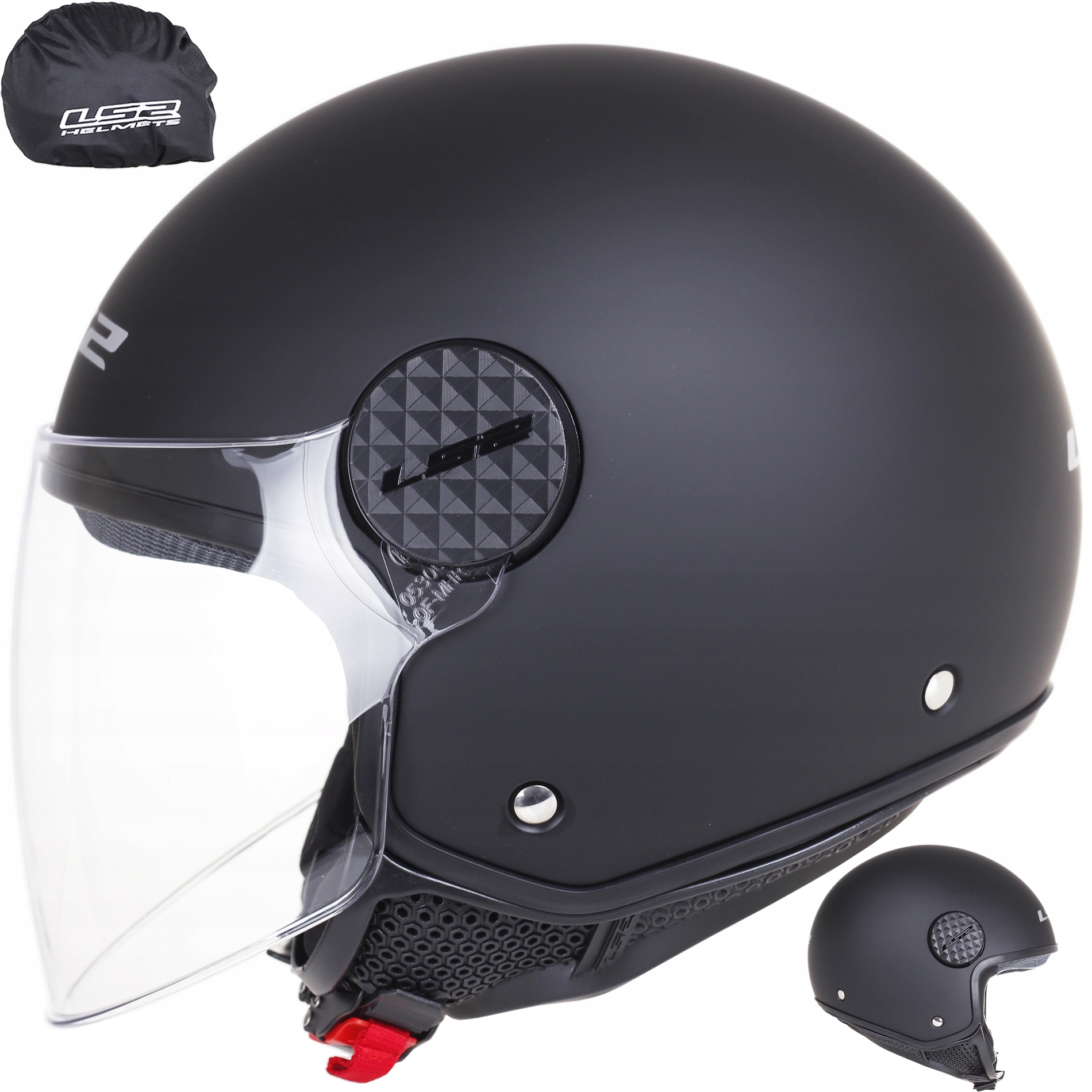 Prilba LS2 SPHERE MATT BLACK OPEN MOTORCYCLE