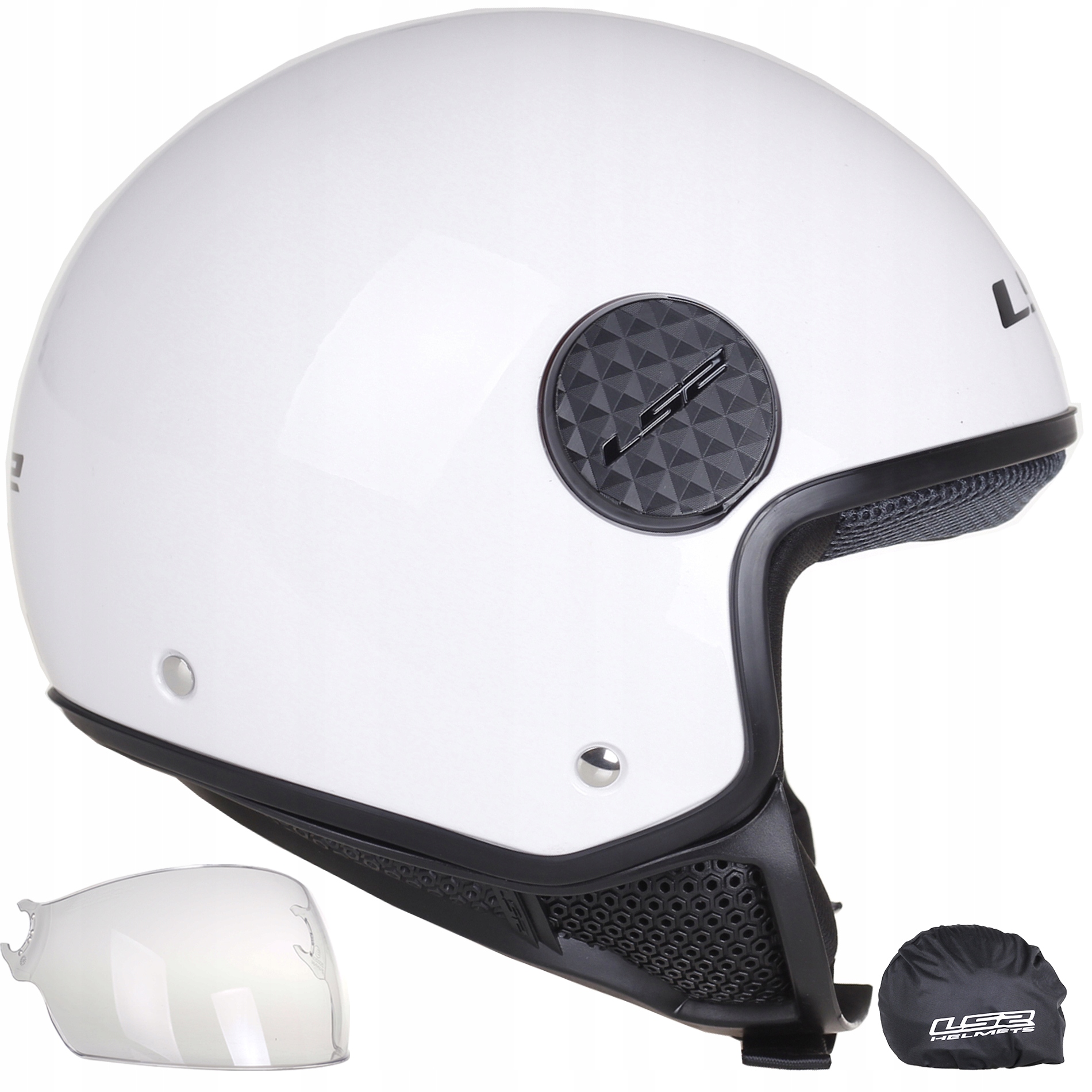 PRILBA LS2 SPHERE WHITE OTVORENÁ MOTOCYKLOVÁ biela