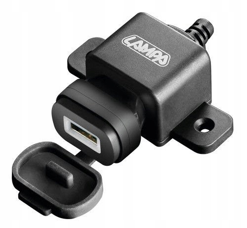 USB nabíjačka, 12/24 V s uchytením a univerzálna