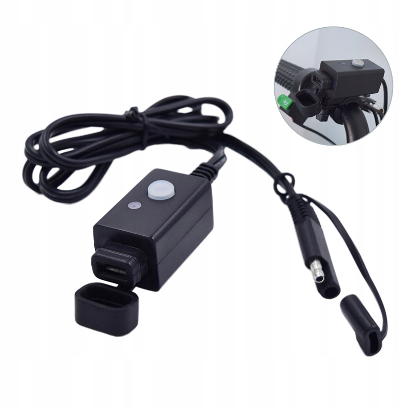 USB nabíjačka na riadidlá motocykla Adaptér g