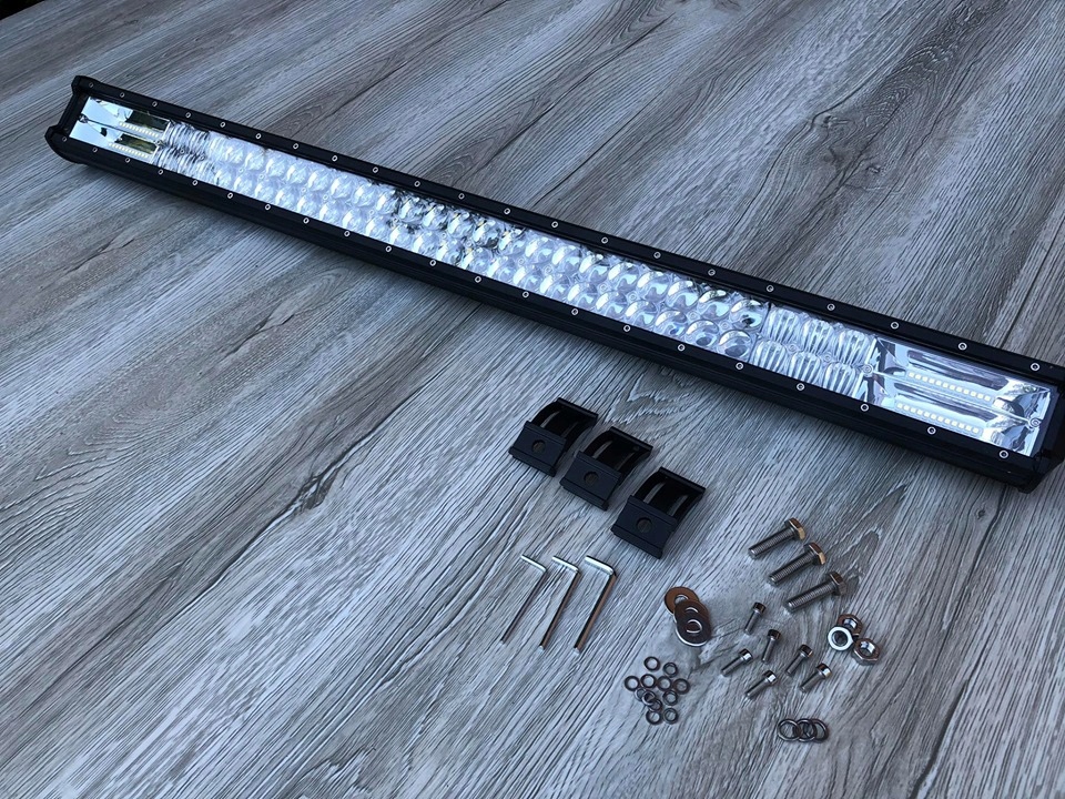 LED pracovná lampa BAR 12-24V 414W 86 cm biela 2v1
