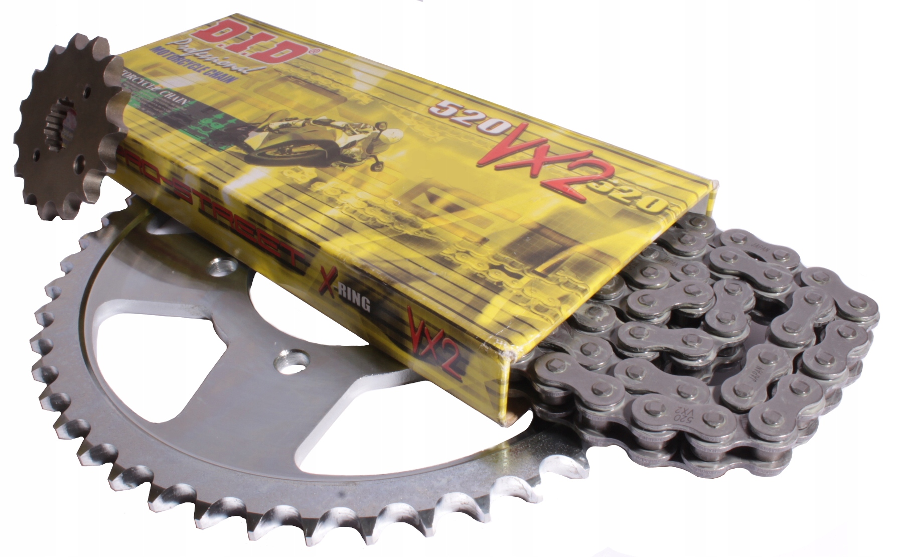 Reťaz + reťazové kolesá Yamaha YFM 350 Warrior DiD X-Ring