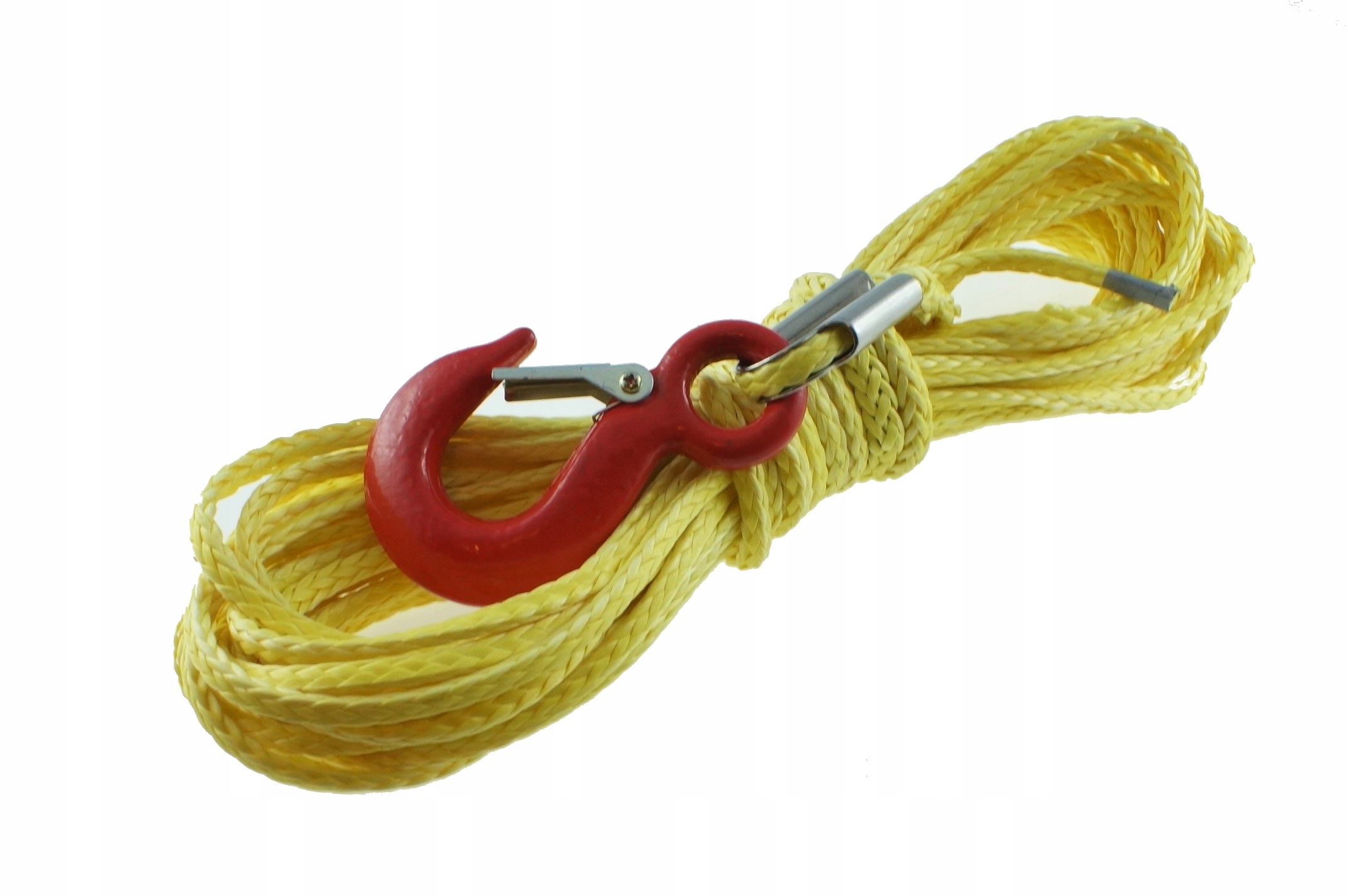 Syntetické lano 15m x 5mm s háčikom 2 800 kg