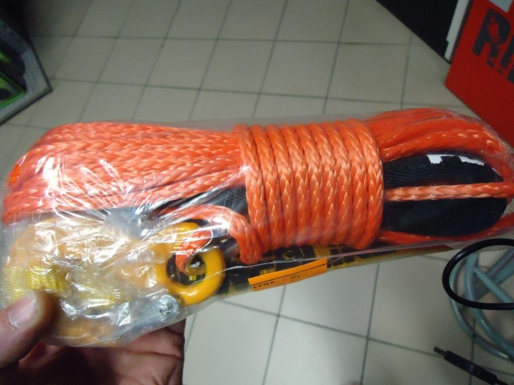 Syntetické lano s háčikom 6mm 15m štvorkolka !!
