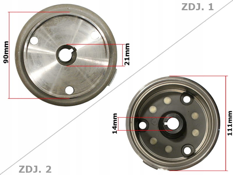 MAGNETO FLYWHEEL QUAD 250