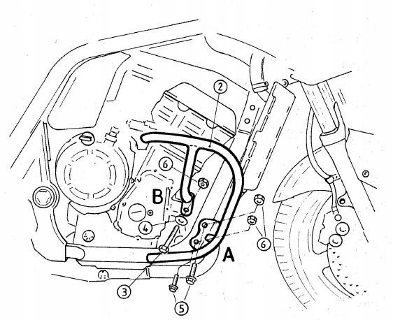 Padacie tyče MB Hepco Becker pre Yamaha FZS 1000 Fazer
