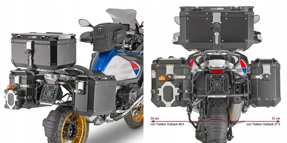 MB ČIERNE BOČNÉ PÚZDRA KAPPA KFR BMW R 1200 / 1250GS