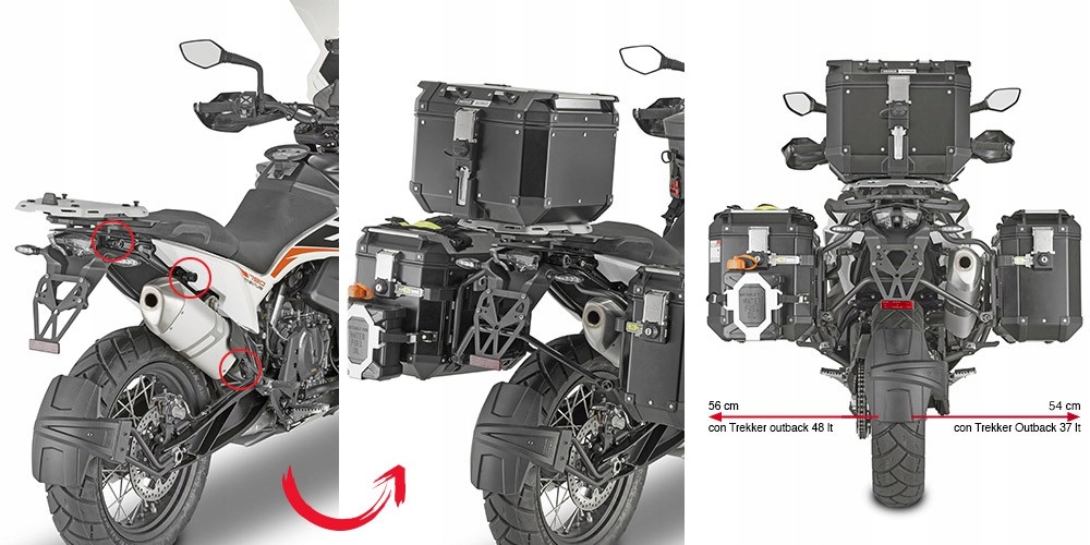 MB BOČNÉ PÚZDLO ČIERNE KAPPA KFR PRE KTM 790 ADV