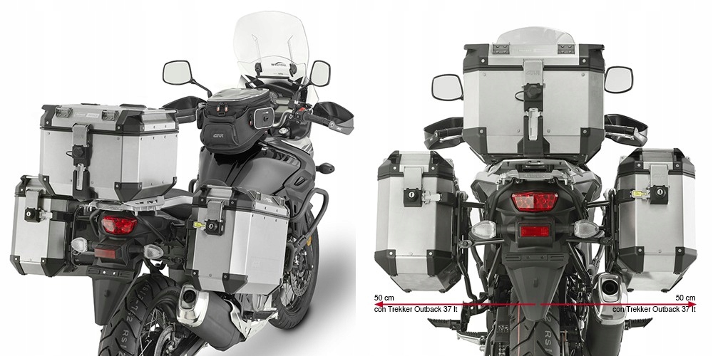 MB BOČNÉ SKRINE ČIERNE KAPPA KFR PRE SUZUKI DL 650