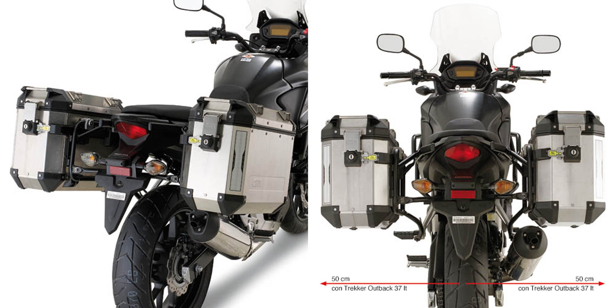 MB CASE SILVER KAPPA KFR PRE HONDA CB 500X