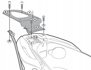MBStelaż pod kufrom Givi Piaggio Mp3 Yourban